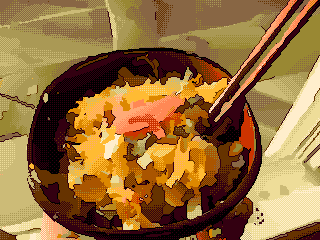 A bowl of katsudon